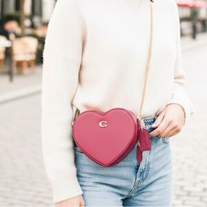 Coach Heart Crossbody Bag in Hyacinth
